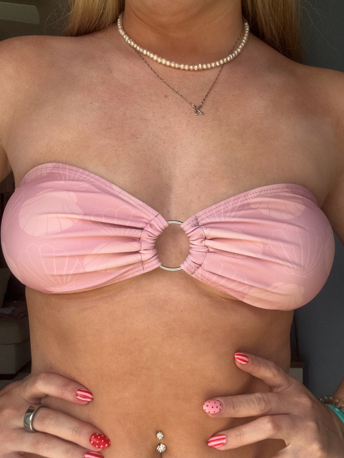 Sea Shell Strapless Bikini Set